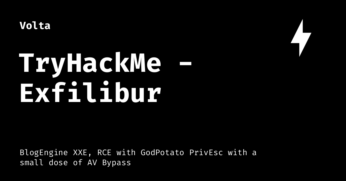 TryHackMe - Exfilibur