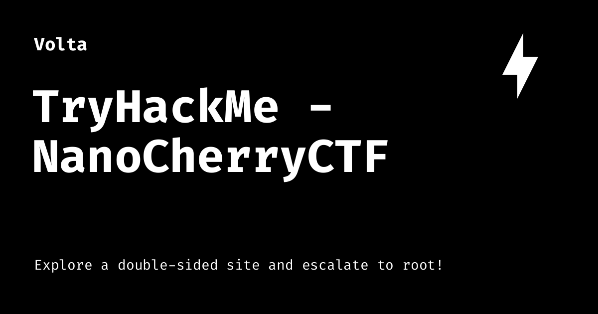 TryHackMe - NanoCherryCTF