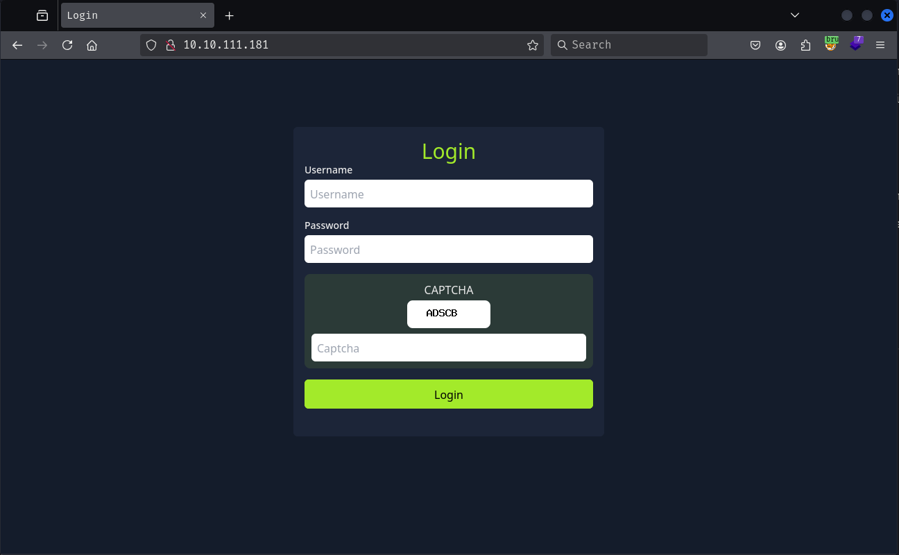 Login Page