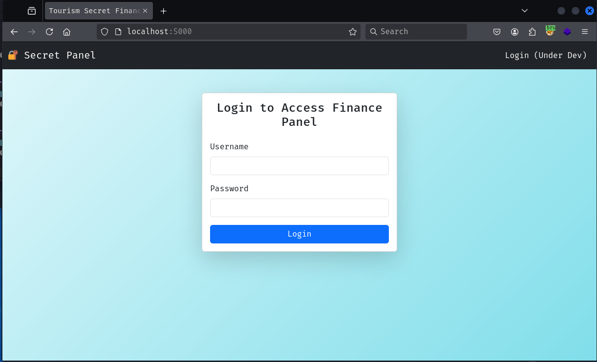 Secret Panel Login